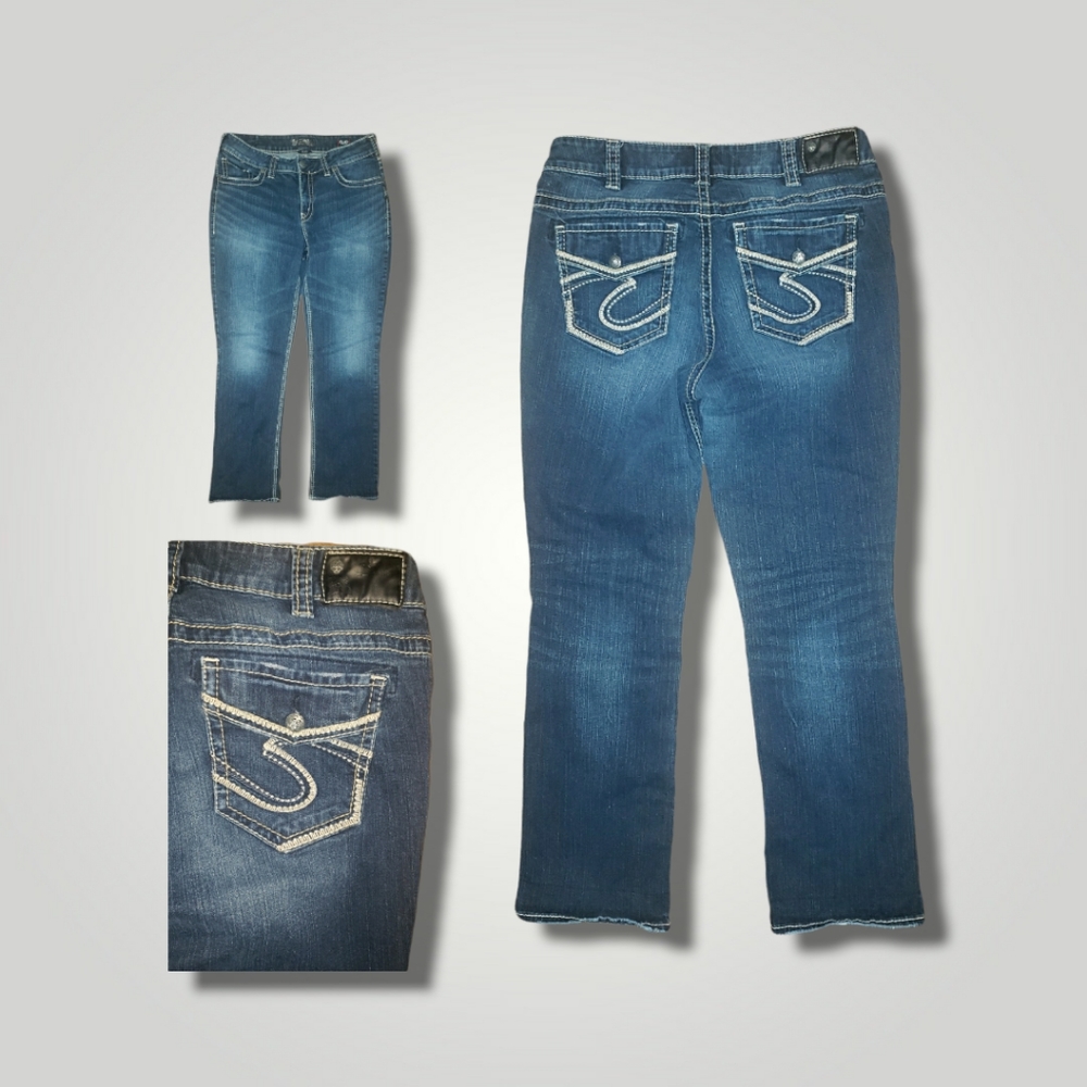 Silver suki mid slim boot jeans size 16 L 31 style W93606SAL461